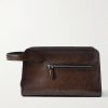 Morning Debossed Full-Grain Venezia Leather Wash Bag Morning Debossed Full-Grain Venezia Leather Wash Bag