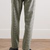 Phillip Straight-Leg Checked Cotton and Wool-Blend Trousers - BK Phillip Straight-Leg Checked Cotton and Wool-Blend Trousers - BK