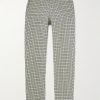 Phillip Straight-Leg Checked Cotton and Wool-Blend Trousers Phillip Straight-Leg Checked Cotton and Wool-Blend Trousers