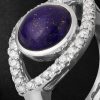 Eye Large White Gold Lapis Lazuli and Diamond Ring - CU