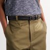 3.5cm Woven Leather Belt - FR