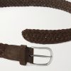 3.5cm Woven Suede Belt - CU