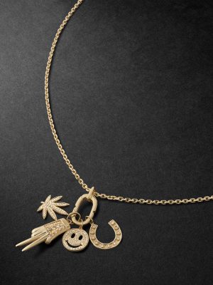 Gold Diamond Pendant Necklace