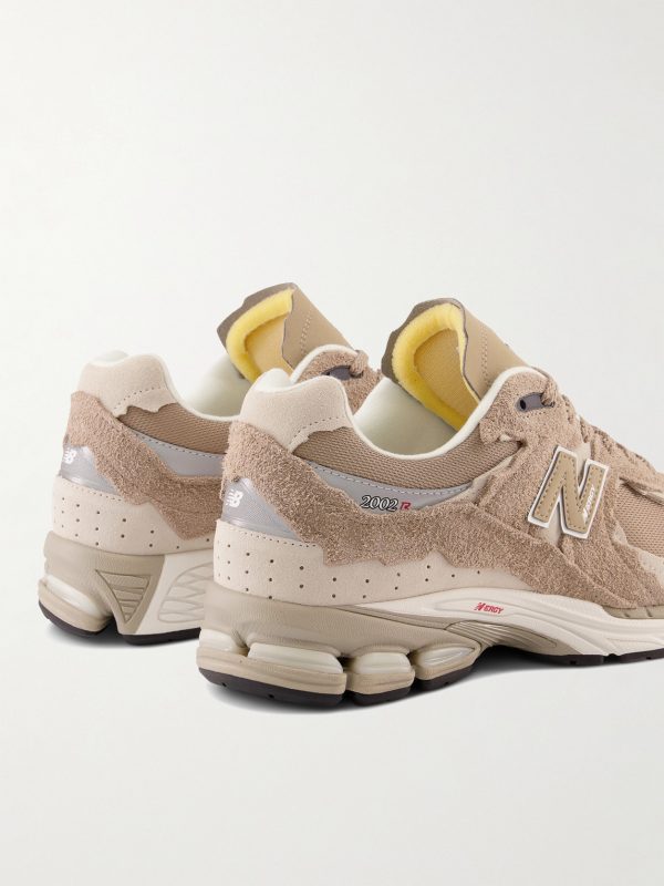 2002R Leather-Trimmed Suede and Mesh Sneakers - BK 2002R Leather-Trimmed Suede and Mesh Sneakers - BK