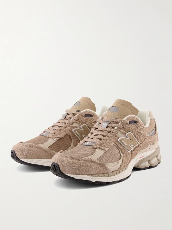 2002R Leather-Trimmed Suede and Mesh Sneakers - FR 2002R Leather-Trimmed Suede and Mesh Sneakers - FR
