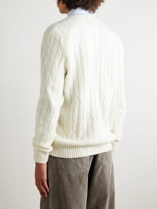 Cable-Knit Cashmere Sweater - BK Cable-Knit Cashmere Sweater - BK