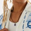 Oblong 18-Karat Gold, Leather and Lapis Lazuli Pendant Necklace - FR Oblong 18-Karat Gold, Leather and Lapis Lazuli Pendant Necklace - FR