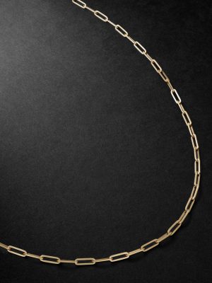 Long Link Gold Chain Necklace Long Link Gold Chain Necklace
