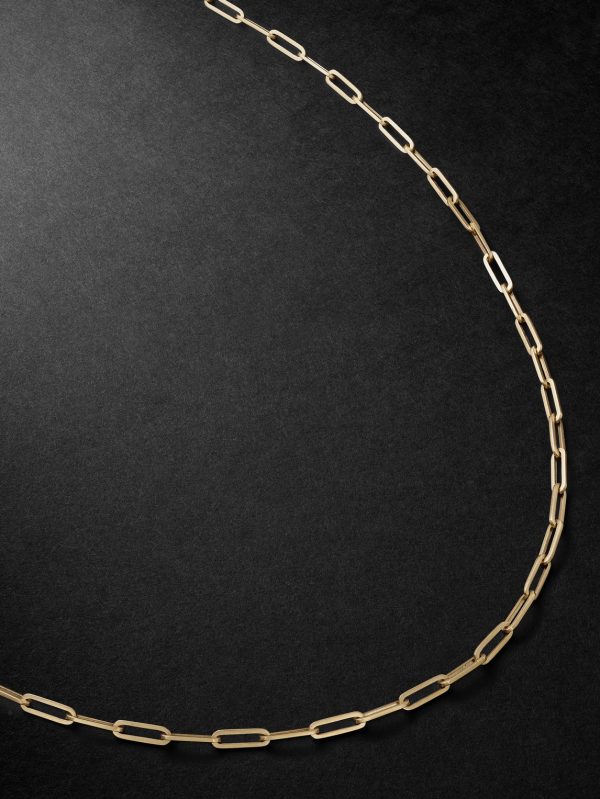 Long Link Gold Chain Necklace Long Link Gold Chain Necklace