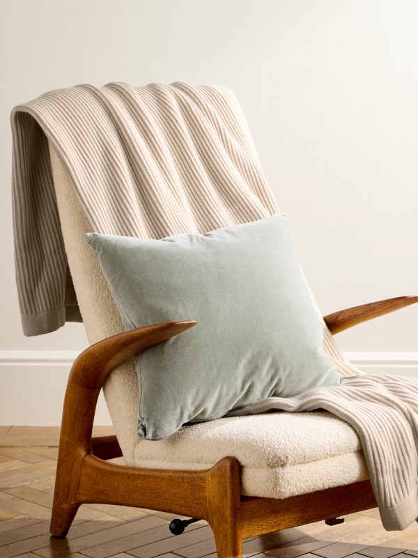 Ribbed Cashmere Blanket - OU Ribbed Cashmere Blanket - OU
