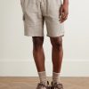 Straight-Leg Linen Drawstring Cargo Shorts - FR Straight-Leg Linen Drawstring Cargo Shorts - FR