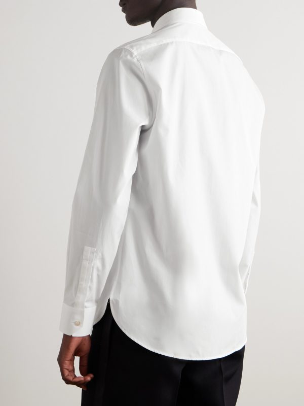 Slim-Fit Cotton-Poplin Shirt - BK Slim-Fit Cotton-Poplin Shirt - BK