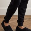 Leather-Trimmed Shearling Slippers - E1 Leather-Trimmed Shearling Slippers - E1