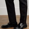 Grosgrain-Trimmed Patent-Leather Derby Shoes - E1 Grosgrain-Trimmed Patent-Leather Derby Shoes - E1