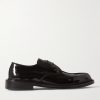 Grosgrain-Trimmed Patent-Leather Derby Shoes Grosgrain-Trimmed Patent-Leather Derby Shoes