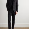 Grosgrain-Trimmed Patent-Leather Derby Shoes - OU Grosgrain-Trimmed Patent-Leather Derby Shoes - OU