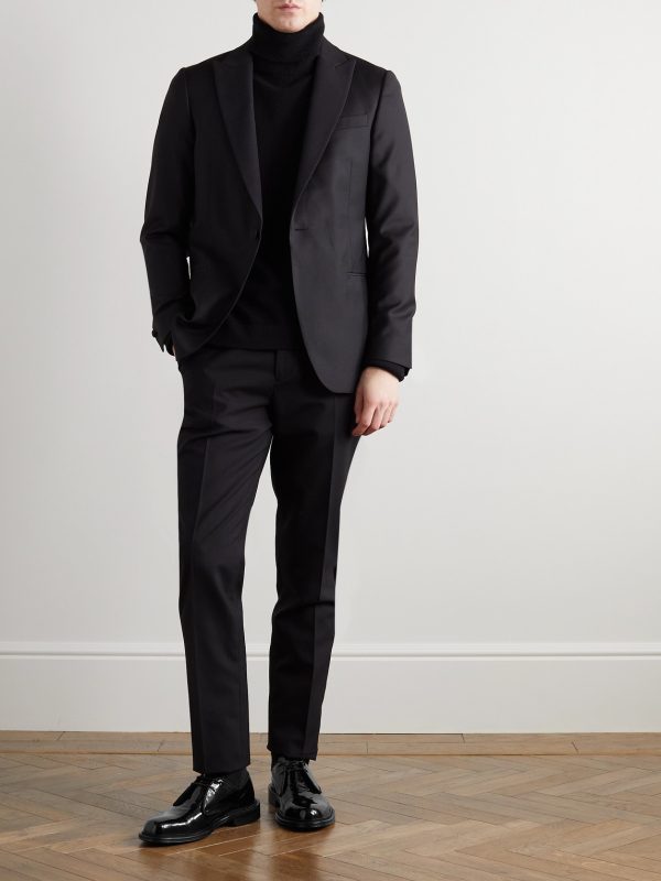 Grosgrain-Trimmed Patent-Leather Derby Shoes - OU Grosgrain-Trimmed Patent-Leather Derby Shoes - OU