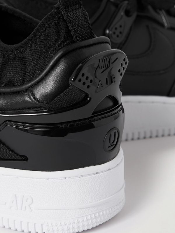 + Undercover Air Force 1 Rubber-Trimmed Leather Sneakers - CU + Undercover Air Force 1 Rubber-Trimmed Leather Sneakers - CU