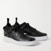 + Undercover Air Force 1 Rubber-Trimmed Leather Sneakers - FR + Undercover Air Force 1 Rubber-Trimmed Leather Sneakers - FR