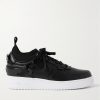 + Undercover Air Force 1 Rubber-Trimmed Leather Sneakers + Undercover Air Force 1 Rubber-Trimmed Leather Sneakers