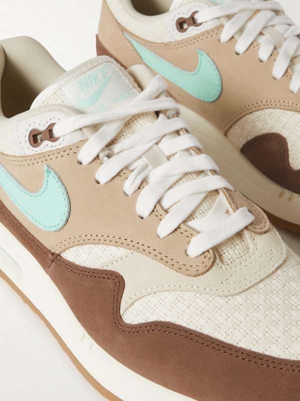 Air Max 1 Suede, Leather and Hemp Sneakers - CU Air Max 1 Suede, Leather and Hemp Sneakers - CU
