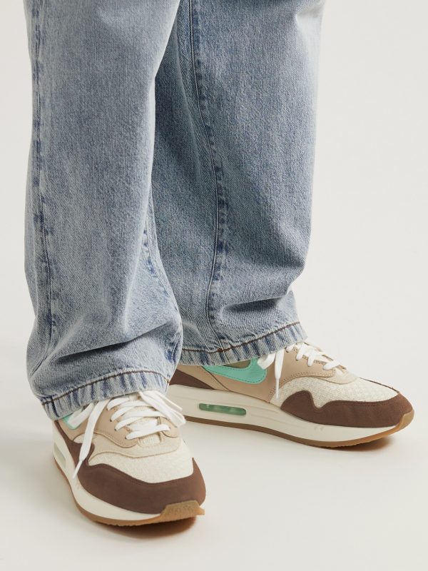 Air Max 1 Suede, Leather and Hemp Sneakers - E1 Air Max 1 Suede, Leather and Hemp Sneakers - E1