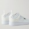 + Undercover Air Force 1 Rubber-Trimmed Leather Sneakers - BK + Undercover Air Force 1 Rubber-Trimmed Leather Sneakers - BK