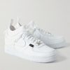+ Undercover Air Force 1 Rubber-Trimmed Leather Sneakers - FR + Undercover Air Force 1 Rubber-Trimmed Leather Sneakers - FR