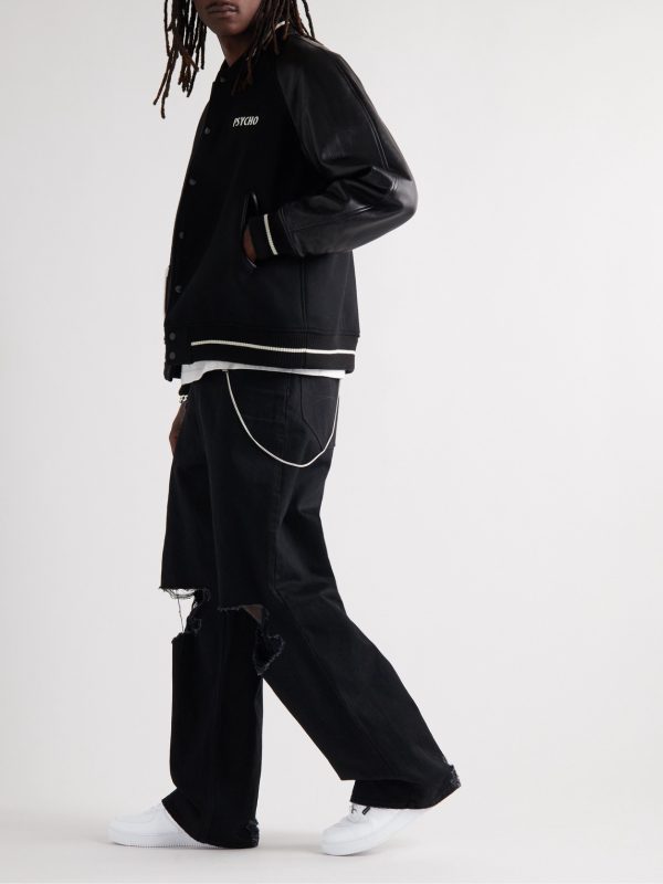 + Undercover Air Force 1 Rubber-Trimmed Leather Sneakers - OU + Undercover Air Force 1 Rubber-Trimmed Leather Sneakers - OU