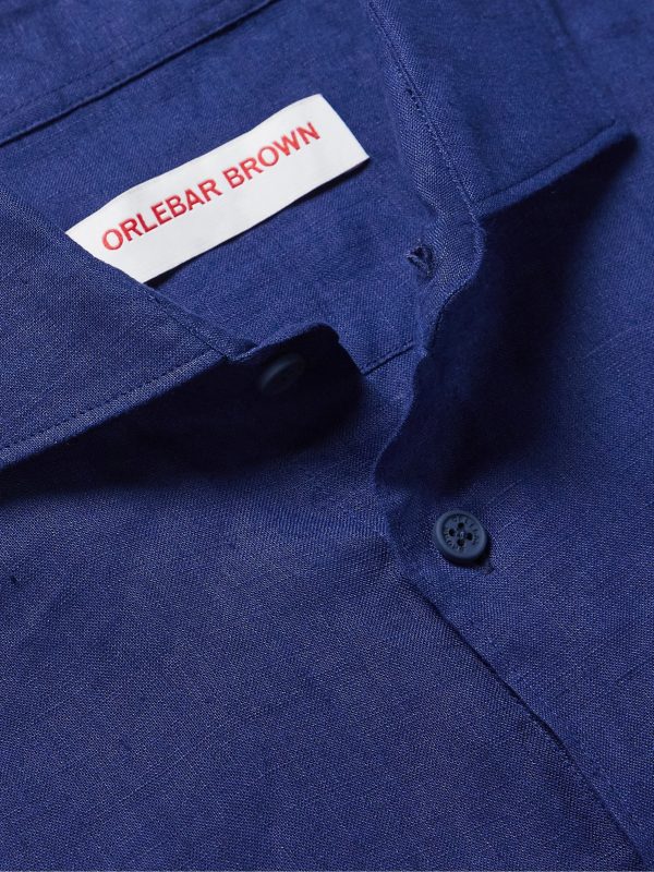 Giles Slim-Fit Linen Shirt - CU Giles Slim-Fit Linen Shirt - CU