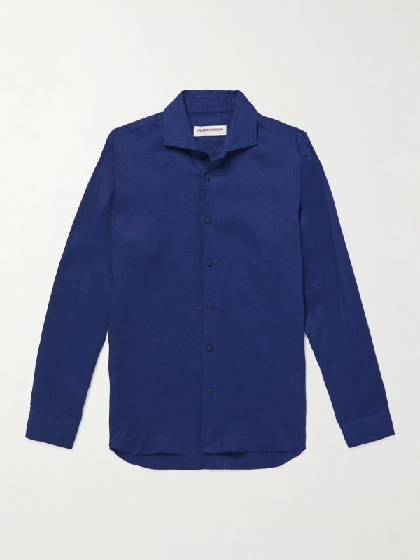 Giles Slim-Fit Linen Shirt Giles Slim-Fit Linen Shirt