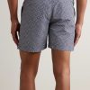 Bulldog Straight-Leg Mid-Length Printed Swim Shorts - BK Bulldog Straight-Leg Mid-Length Printed Swim Shorts - BK