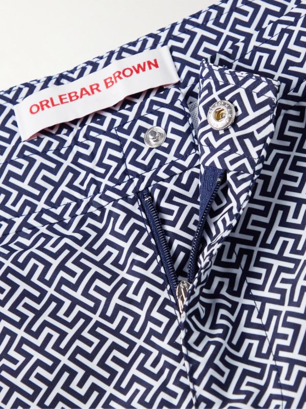 Bulldog Straight-Leg Mid-Length Printed Swim Shorts - E1 Bulldog Straight-Leg Mid-Length Printed Swim Shorts - E1
