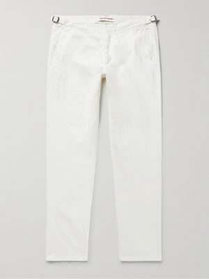 Fallon Straight-Leg Cotton-Blend Twill Trousers Fallon Straight-Leg Cotton-Blend Twill Trousers