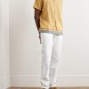Fallon Straight-Leg Cotton-Blend Twill Trousers - OU