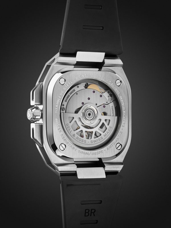 BR-X5 Automatic Chronometer 41mm Steel and Rubber Watch, Ref. No. BRX5R-BL-ST/SRB - BK BR-X5 Automatic Chronometer 41mm Steel and Rubber Watch, Ref. No. BRX5R-BL-ST/SRB - BK