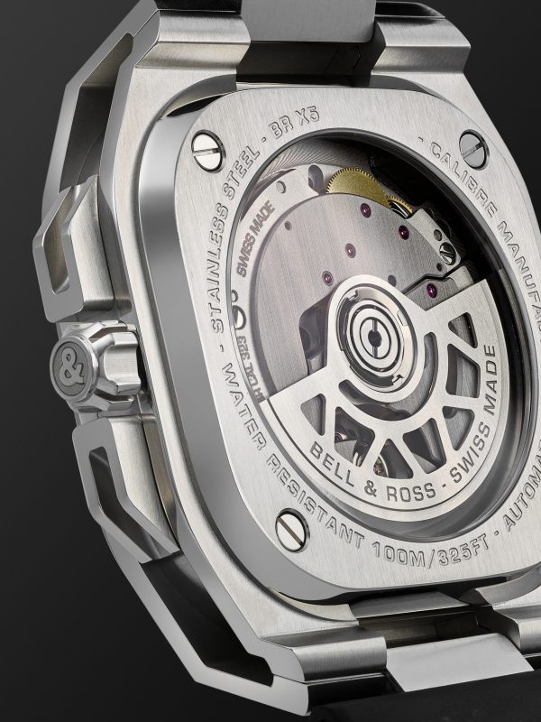 BR-X5 Automatic Chronometer 41mm Steel and Rubber Watch, Ref. No. BRX5R-BL-ST/SRB - E1 BR-X5 Automatic Chronometer 41mm Steel and Rubber Watch, Ref. No. BRX5R-BL-ST/SRB - E1