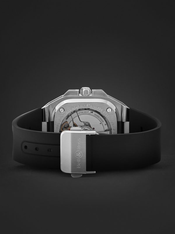 BR-X5 Automatic Chronometer 41mm Steel and Rubber Watch, Ref. No. BRX5R-BL-ST/SRB - E2 BR-X5 Automatic Chronometer 41mm Steel and Rubber Watch, Ref. No. BRX5R-BL-ST/SRB - E2