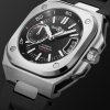 BR-X5 Automatic Chronometer 41mm Steel and Rubber Watch, Ref. No. BRX5R-BL-ST/SRB - FR BR-X5 Automatic Chronometer 41mm Steel and Rubber Watch, Ref. No. BRX5R-BL-ST/SRB - FR