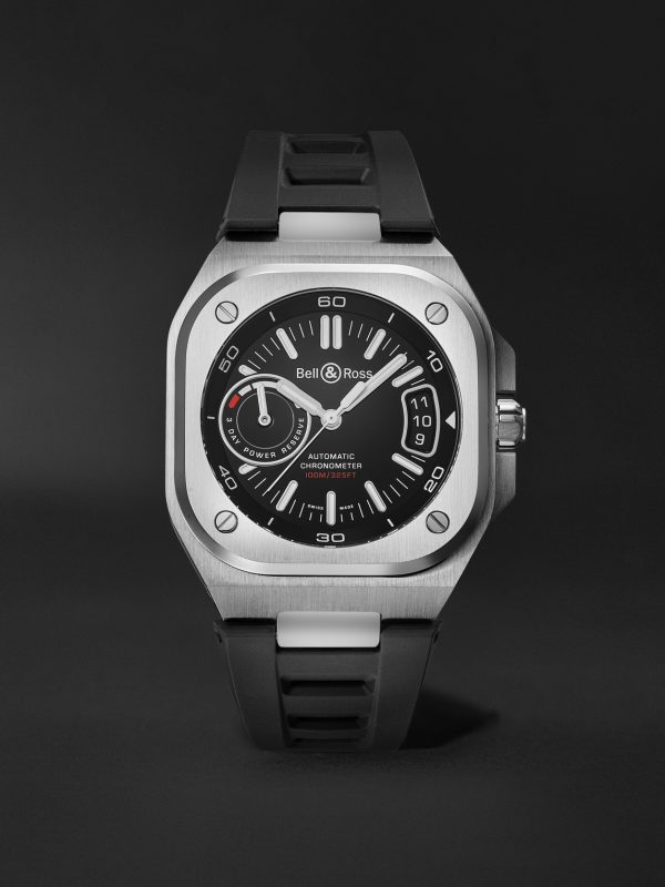 BR-X5 Automatic Chronometer 41mm Steel and Rubber Watch, Ref. No. BRX5R-BL-ST/SRB BR-X5 Automatic Chronometer 41mm Steel and Rubber Watch, Ref. No. BRX5R-BL-ST/SRB
