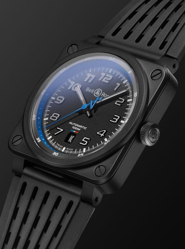 BR 03-92 A522 Limited Edition Automatic 42mm Ceramic and Rubber Watch, Ref. No.BR0392-A522-CE/SRB - FR BR 03-92 A522 Limited Edition Automatic 42mm Ceramic and Rubber Watch, Ref. No.BR0392-A522-CE/SRB - FR