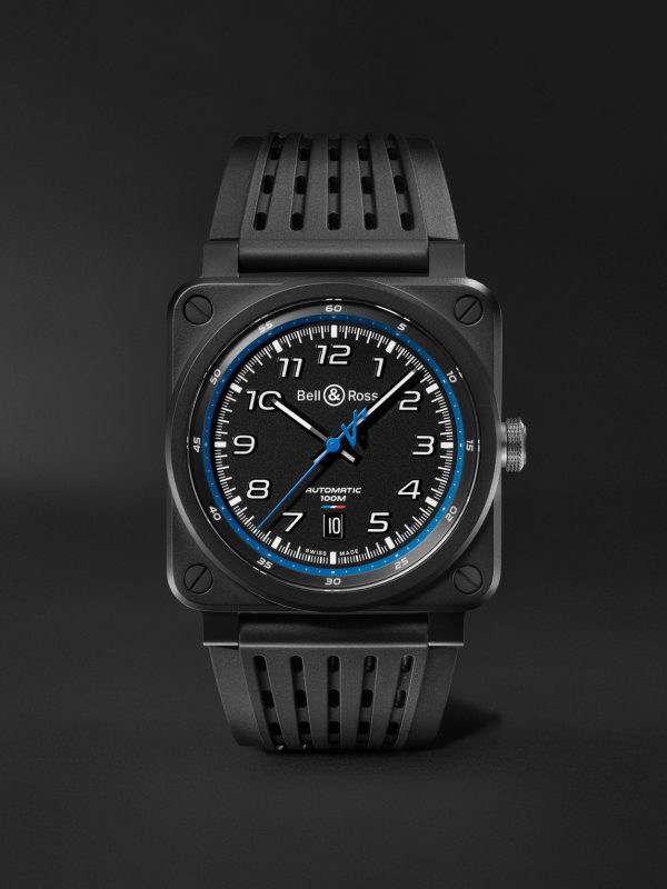 BR 03-92 A522 Limited Edition Automatic 42mm Ceramic and Rubber Watch, Ref. No.BR0392-A522-CE/SRB BR 03-92 A522 Limited Edition Automatic 42mm Ceramic and Rubber Watch, Ref. No.BR0392-A522-CE/SRB