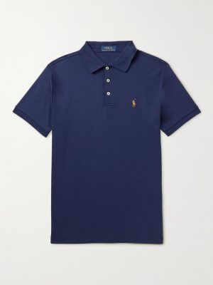 Logo-Embroidered Cotton-Jersey Polo Shirt Logo-Embroidered Cotton-Jersey Polo Shirt