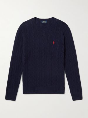 Cable-Knit Wool and Cashmere-Blend Sweater Cable-Knit Wool and Cashmere-Blend Sweater
