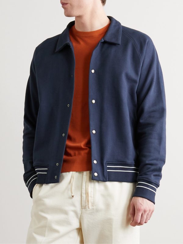 Organic Cotton-Jersey Bomber Jacket - FR Organic Cotton-Jersey Bomber Jacket - FR