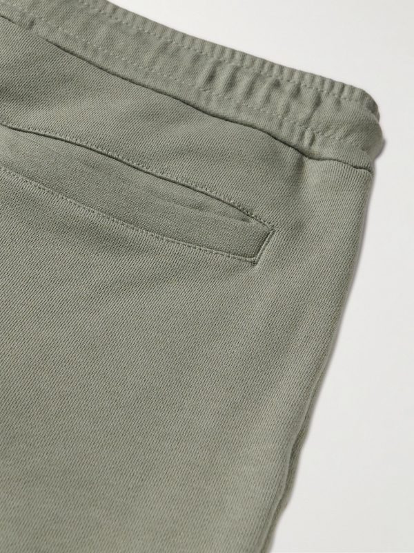 Straight-Leg Cotton-Jersey Drawstring Shorts - CU Straight-Leg Cotton-Jersey Drawstring Shorts - CU