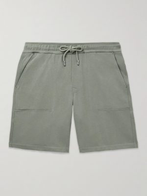 Straight-Leg Cotton-Jersey Drawstring Shorts