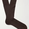 No 2 Ribbed Cashmere-Blend Socks