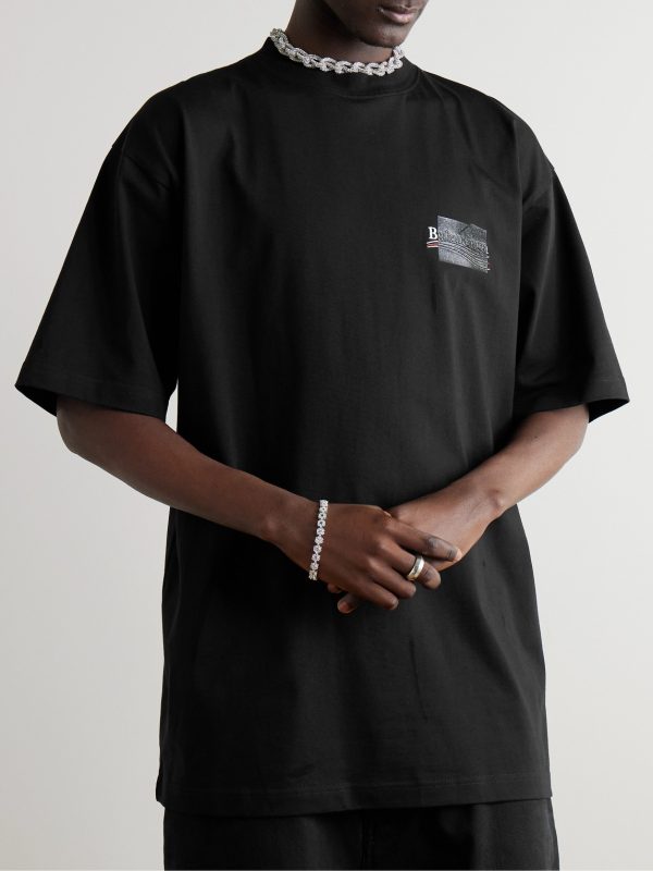 Gaffer Oversized Logo-Embroidered Appliquéd Cotton-Jersey T-Shirt - FR Gaffer Oversized Logo-Embroidered Appliquéd Cotton-Jersey T-Shirt - FR