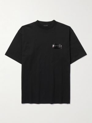 Gaffer Oversized Logo-Embroidered Appliquéd Cotton-Jersey T-Shirt Gaffer Oversized Logo-Embroidered Appliquéd Cotton-Jersey T-Shirt